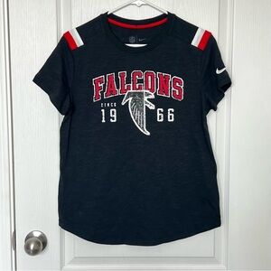 NWT Nike Atlanta Falcons Women’s NFL Short Sleeve Shirt Black Red Size XL